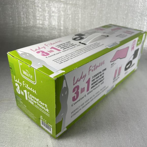 Dream Gear Lady Fitness 3 In 1 Comfort Starter Kit For WII Fit Pink SEALED NEW - Picture 3 of 4